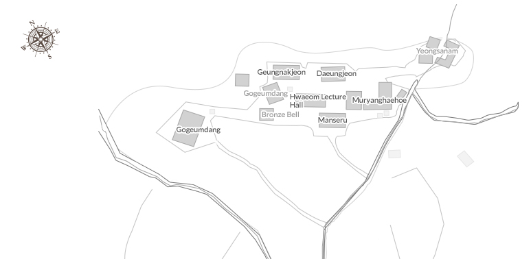 Layout of Bongjeongsa Temple