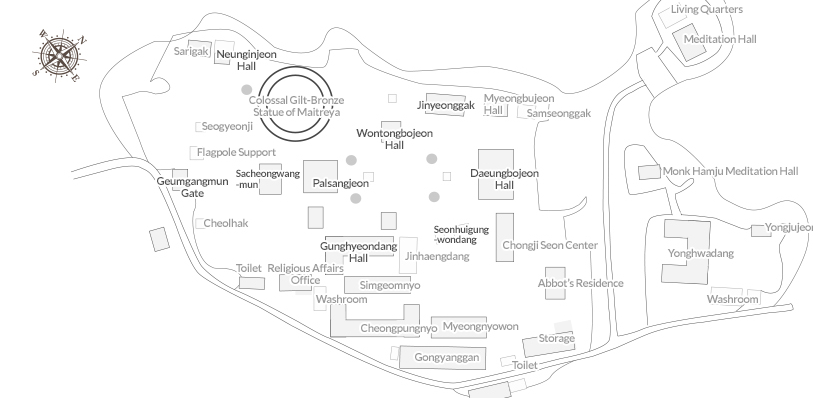 Layout of Beopjusa Temple