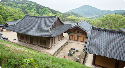 Bongjeongsa Temple viewed from the back