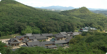 Aerial view of Tongdosa Temple